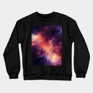 Stellar Odyssey: Cosmic Nebula Embrace Crewneck Sweatshirt